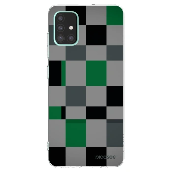 Picasee διαφανής θήκη σιλικόνης Samsung Galaxy A51 A515F - Block Grid
