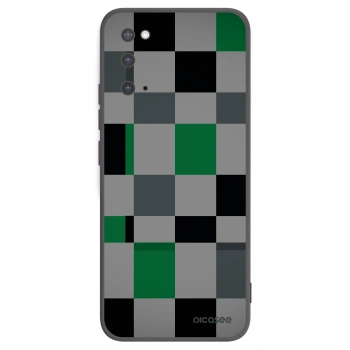 Picasee Μαύρη θήκη σιλικόνης για Samsung Galaxy S20 G980F - Block Grid