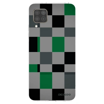 Picasee διαφανής θήκη σιλικόνης Huawei P40 Lite - Block Grid