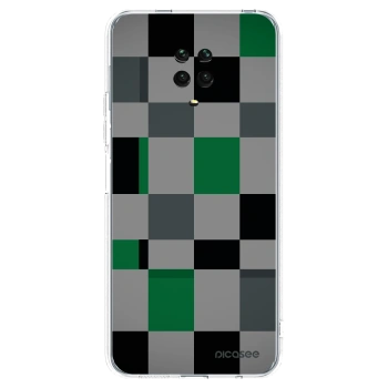 Picasee διαφανής θήκη σιλικόνης Xiaomi Redmi Note 9 Pro - Block Grid