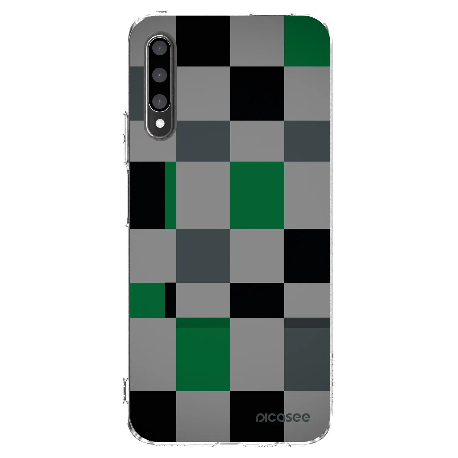 Picasee διαφανής θήκη σιλικόνης Honor 9X Pro - Block Grid