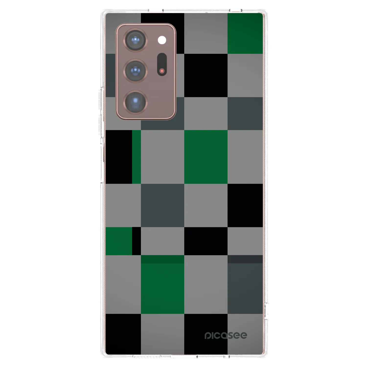 Picasee διαφανής θήκη σιλικόνης Samsung Galaxy Note 20 Ultra - Block Grid