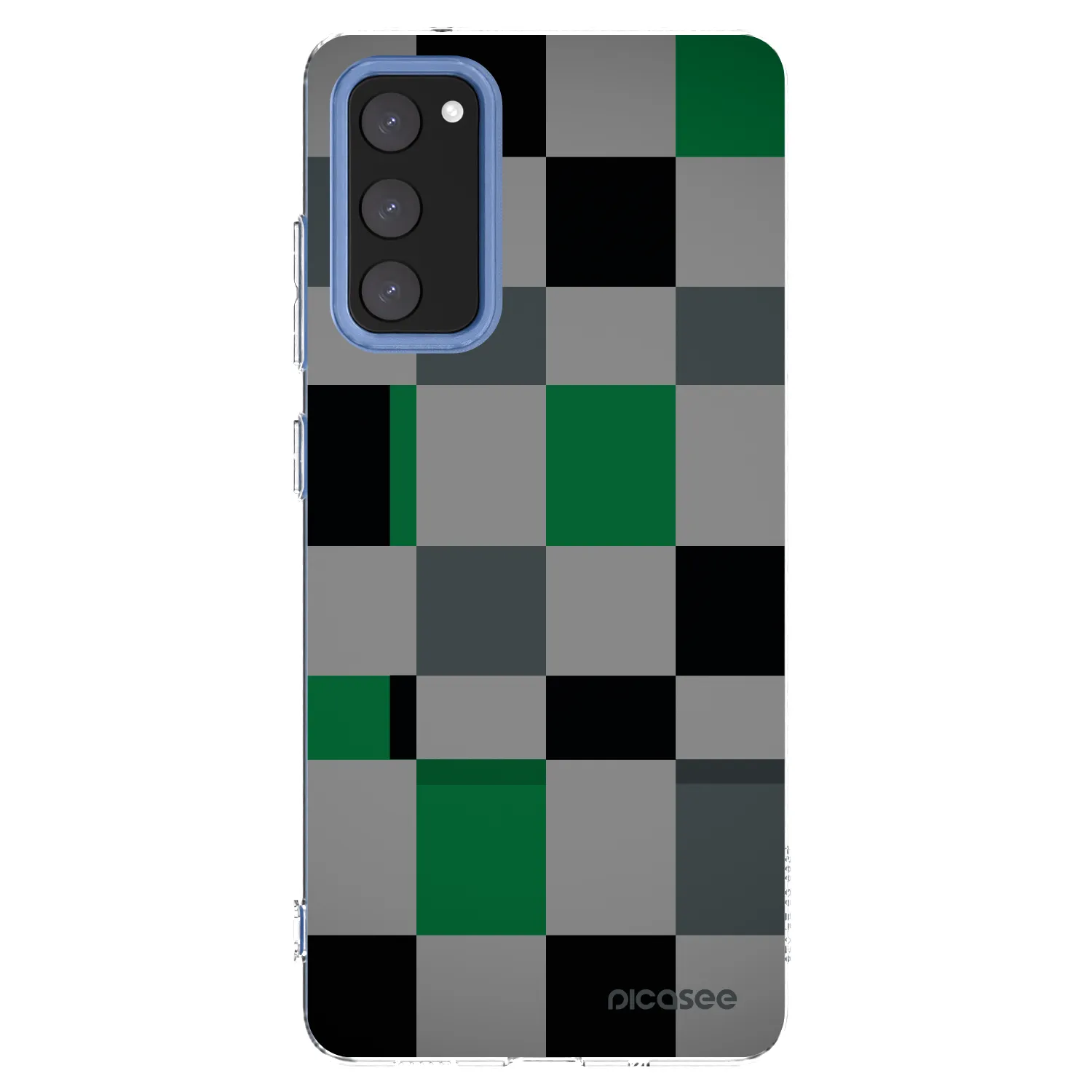 Picasee διαφανής θήκη σιλικόνης Samsung Galaxy S20 FE - Block Grid