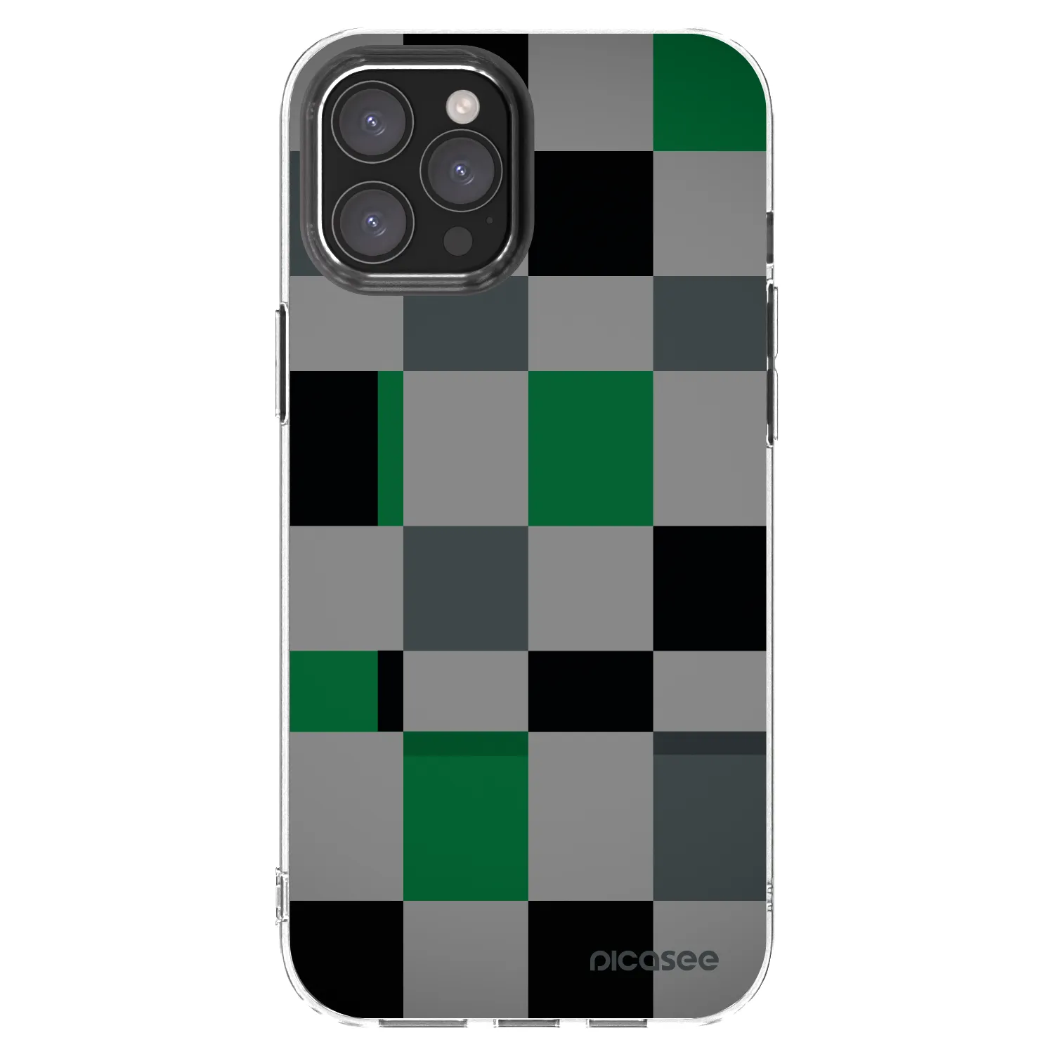Picasee διαφανής θήκη σιλικόνης Apple iPhone 12 Pro Max - Block Grid