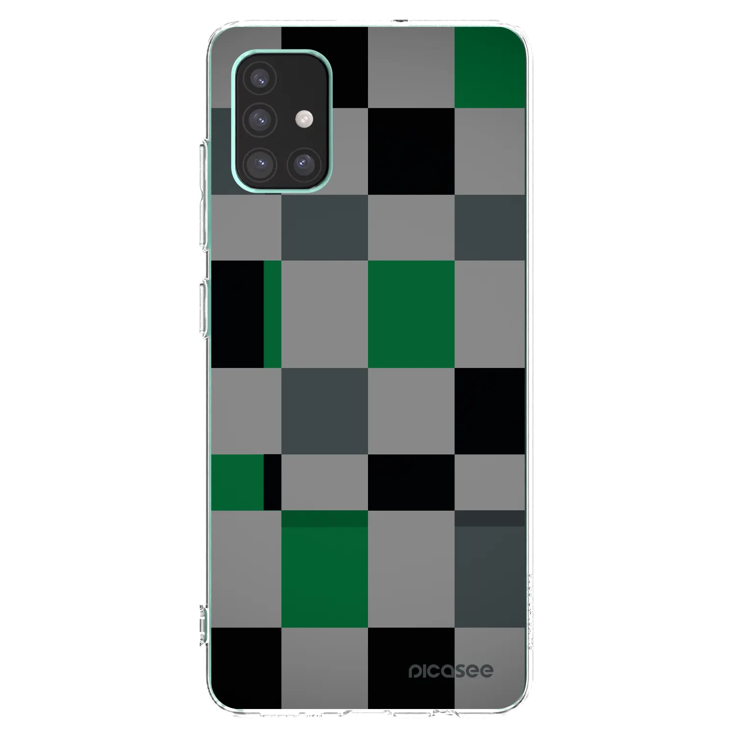 Picasee διαφανής θήκη σιλικόνης Samsung Galaxy M51 M515F - Block Grid