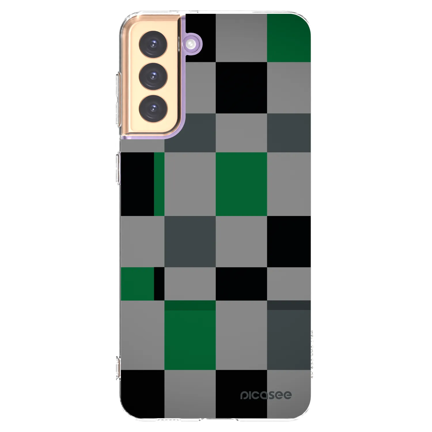 Picasee διαφανής θήκη σιλικόνης Samsung Galaxy S21+ 5G G996F - Block Grid