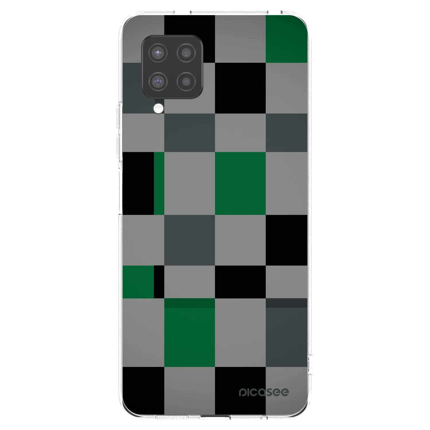 Picasee διαφανής θήκη σιλικόνης Samsung Galaxy A42 A426B - Block Grid