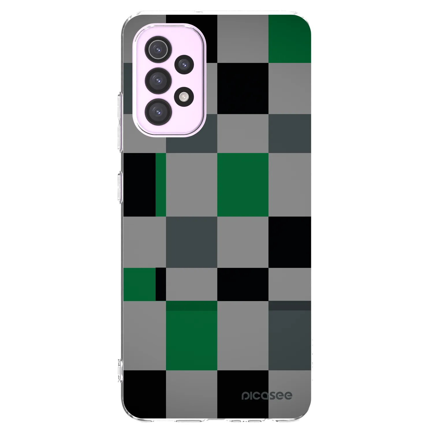 Picasee διαφανής θήκη σιλικόνης Samsung Galaxy A32 5G A326B - Block Grid