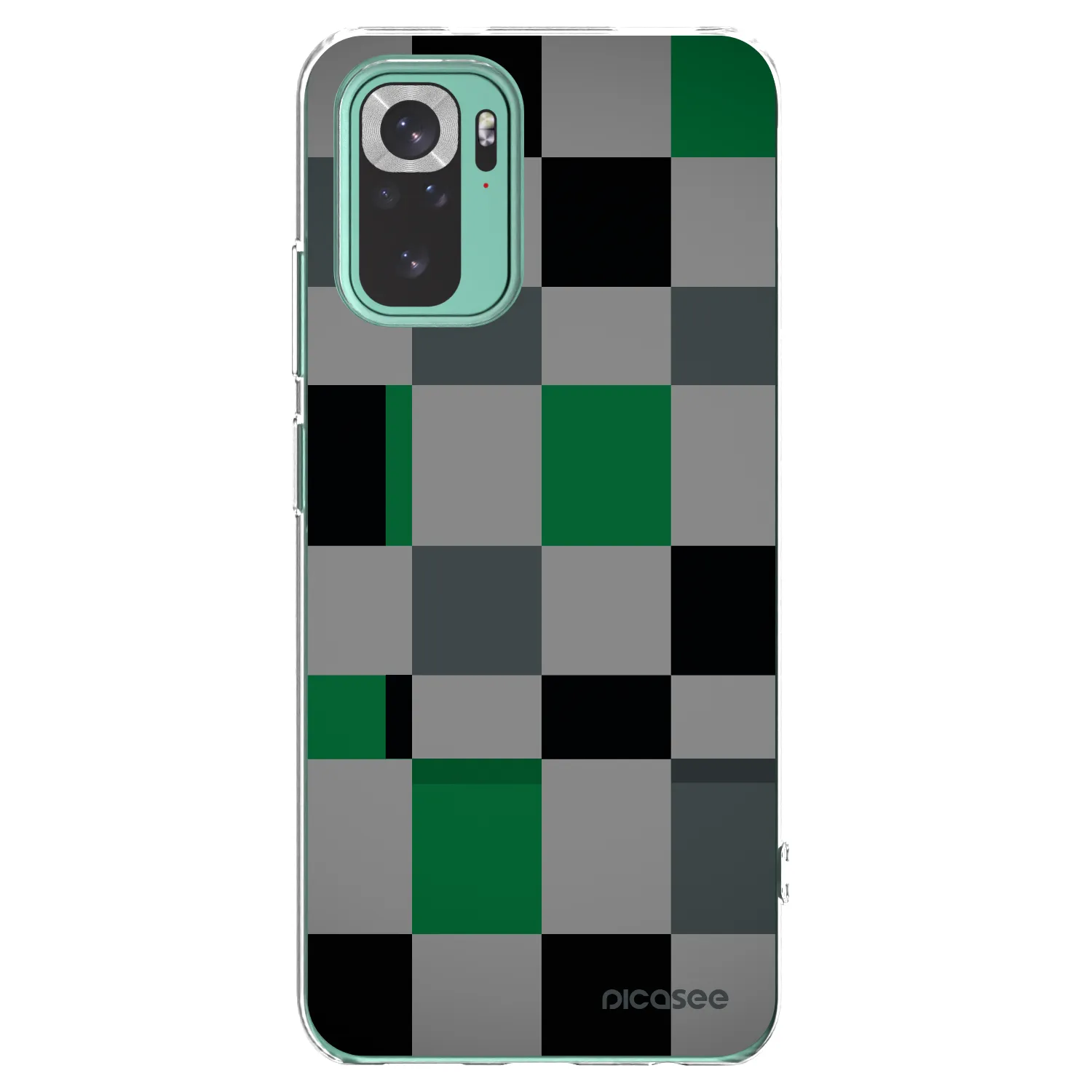 Picasee διαφανής θήκη σιλικόνης Xiaomi Redmi Note 10 Pro - Block Grid