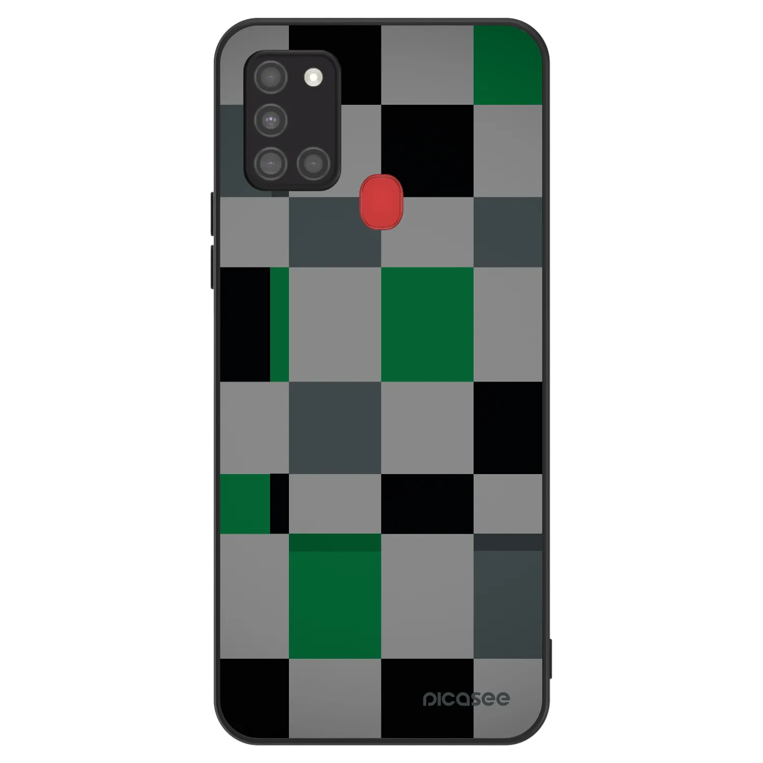 Picasee ULTIMATE CASE για Samsung Galaxy A21s - Block Grid