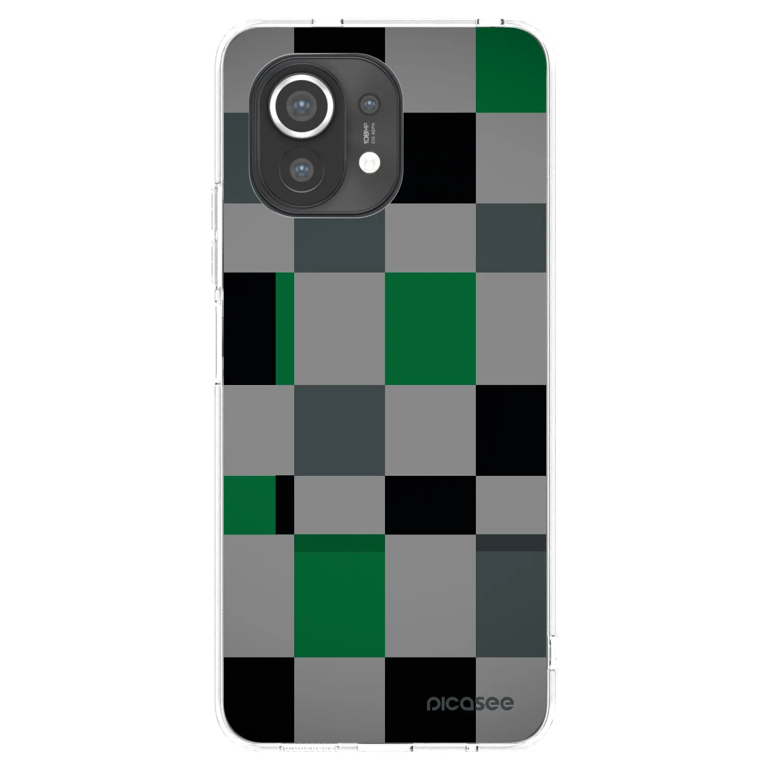 Picasee διαφανής θήκη σιλικόνης Xiaomi Mi 11 - Block Grid