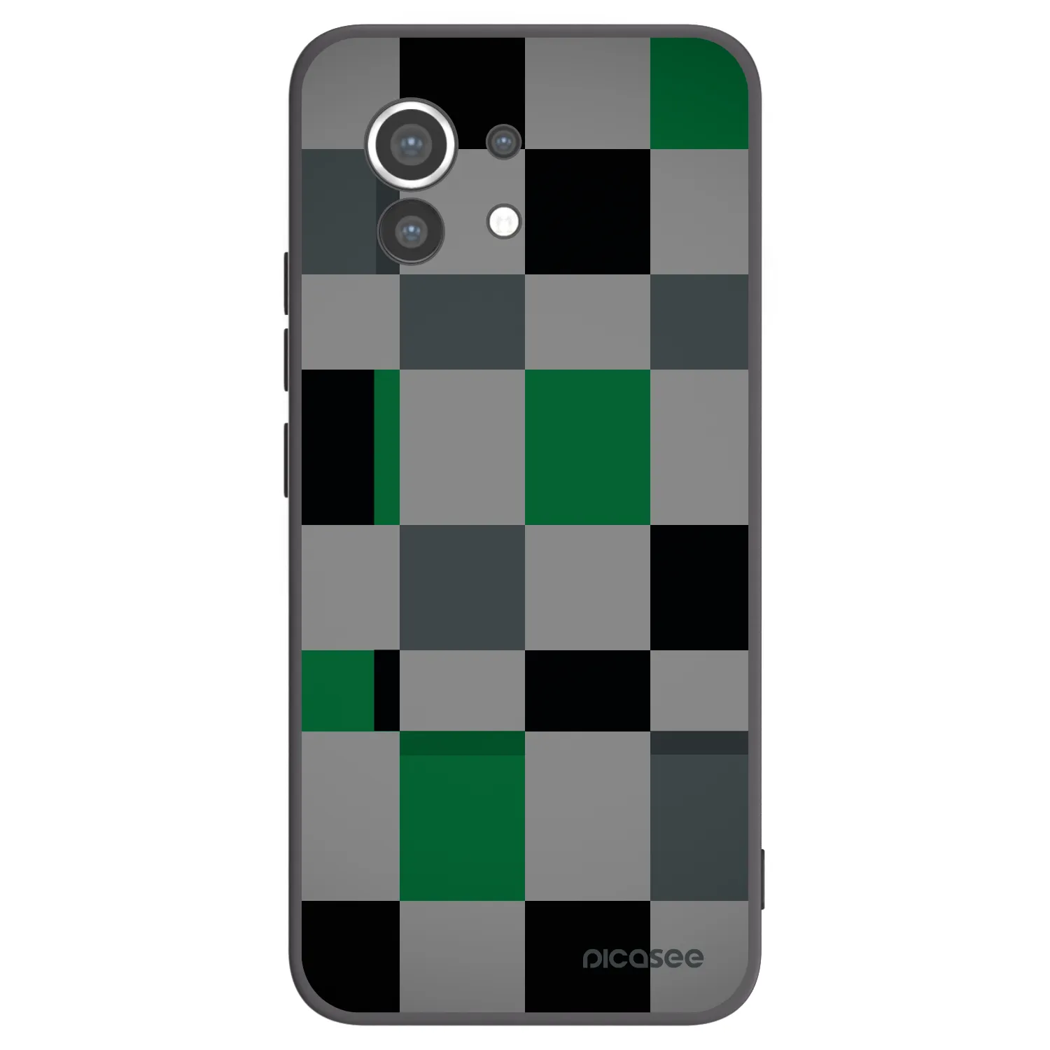 Picasee Μαύρη θήκη σιλικόνης για Xiaomi Mi 11 - Block Grid