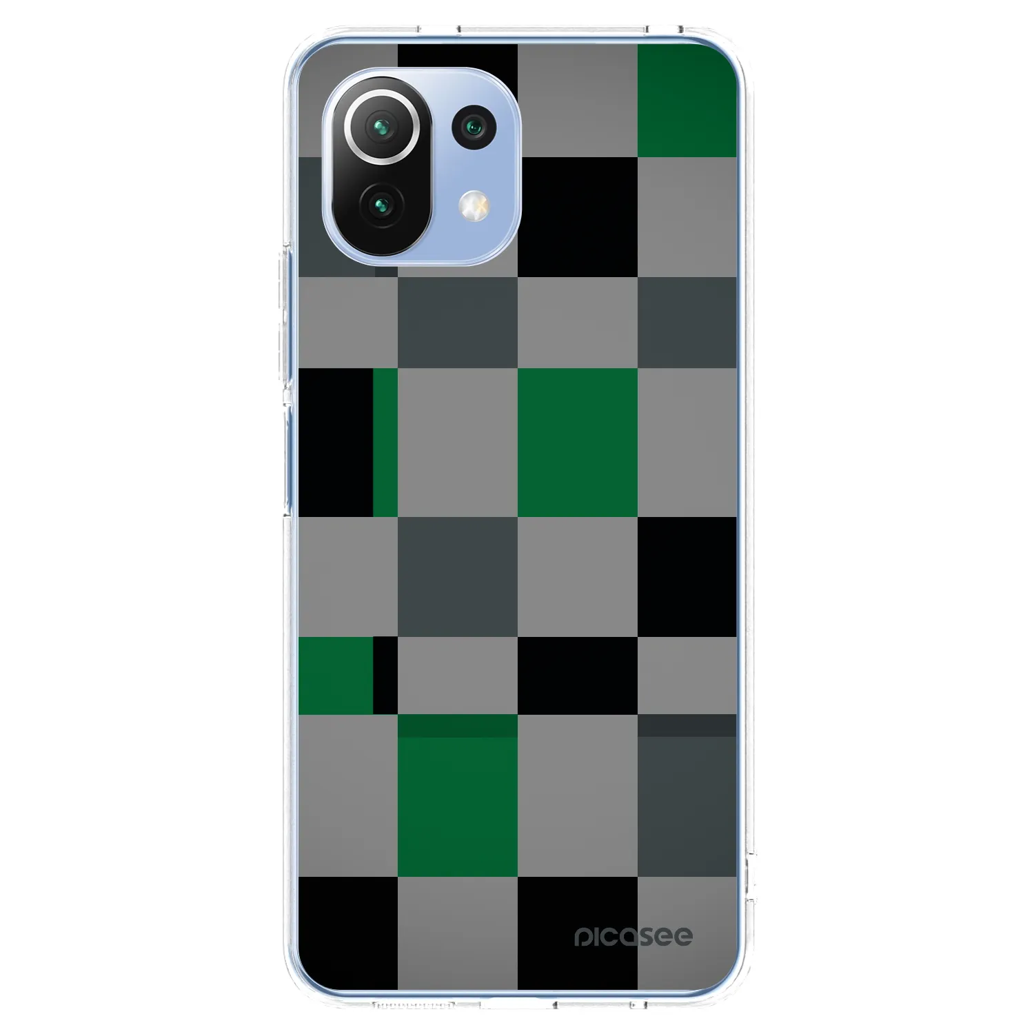 Picasee διαφανής θήκη σιλικόνης Xiaomi Mi 11 Lite - Block Grid