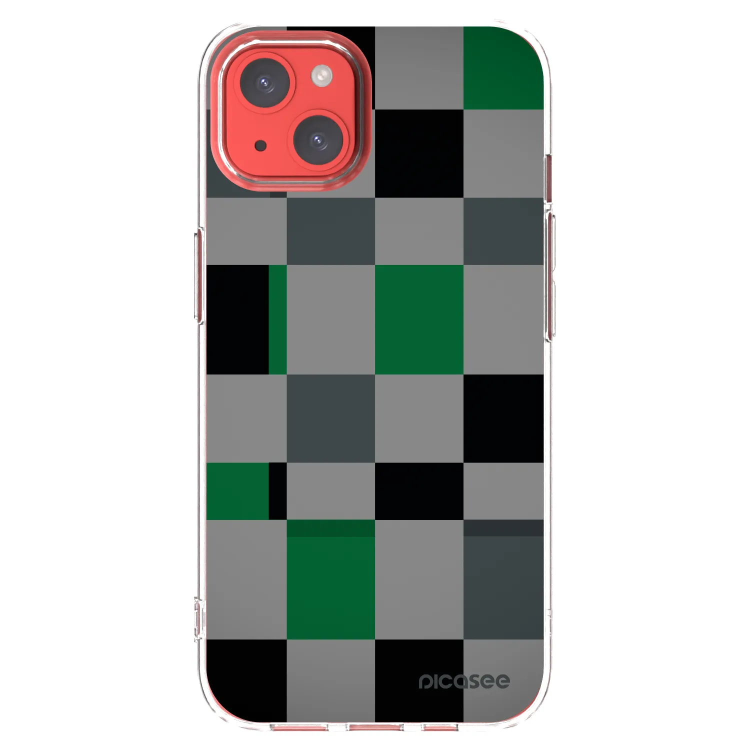 Picasee διαφανής θήκη σιλικόνης Apple iPhone 13 - Block Grid