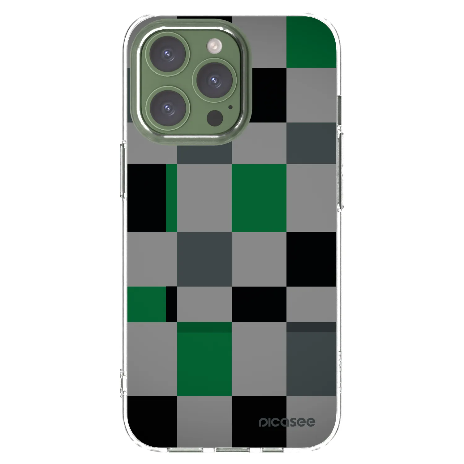 Picasee διαφανής θήκη σιλικόνης Apple iPhone 13 Pro - Block Grid