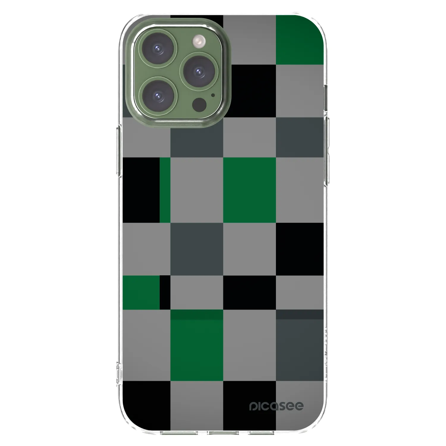 Picasee διαφανής θήκη σιλικόνης Apple iPhone 13 Pro Max - Block Grid