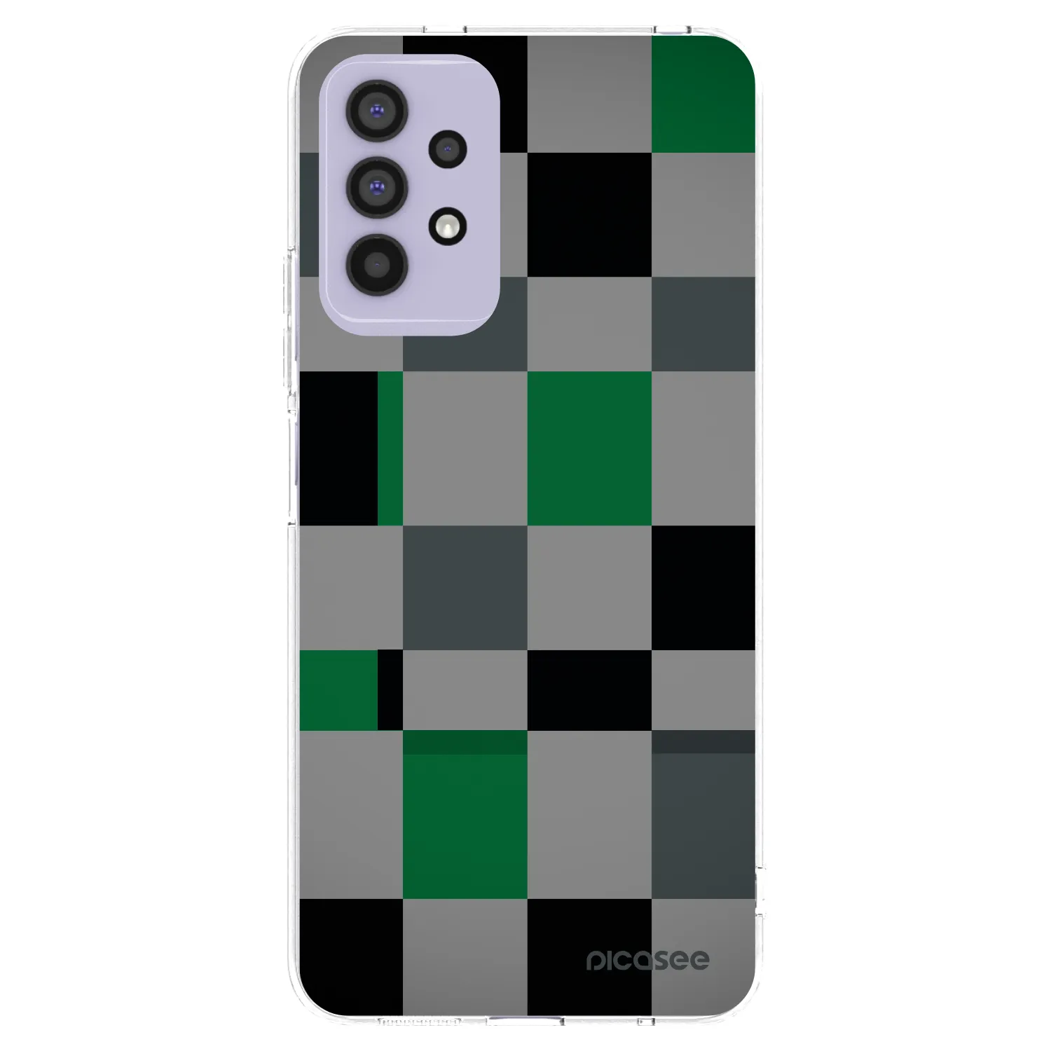 Picasee διαφανής θήκη σιλικόνης Samsung Galaxy A32 4G SM-A325F - Block Grid