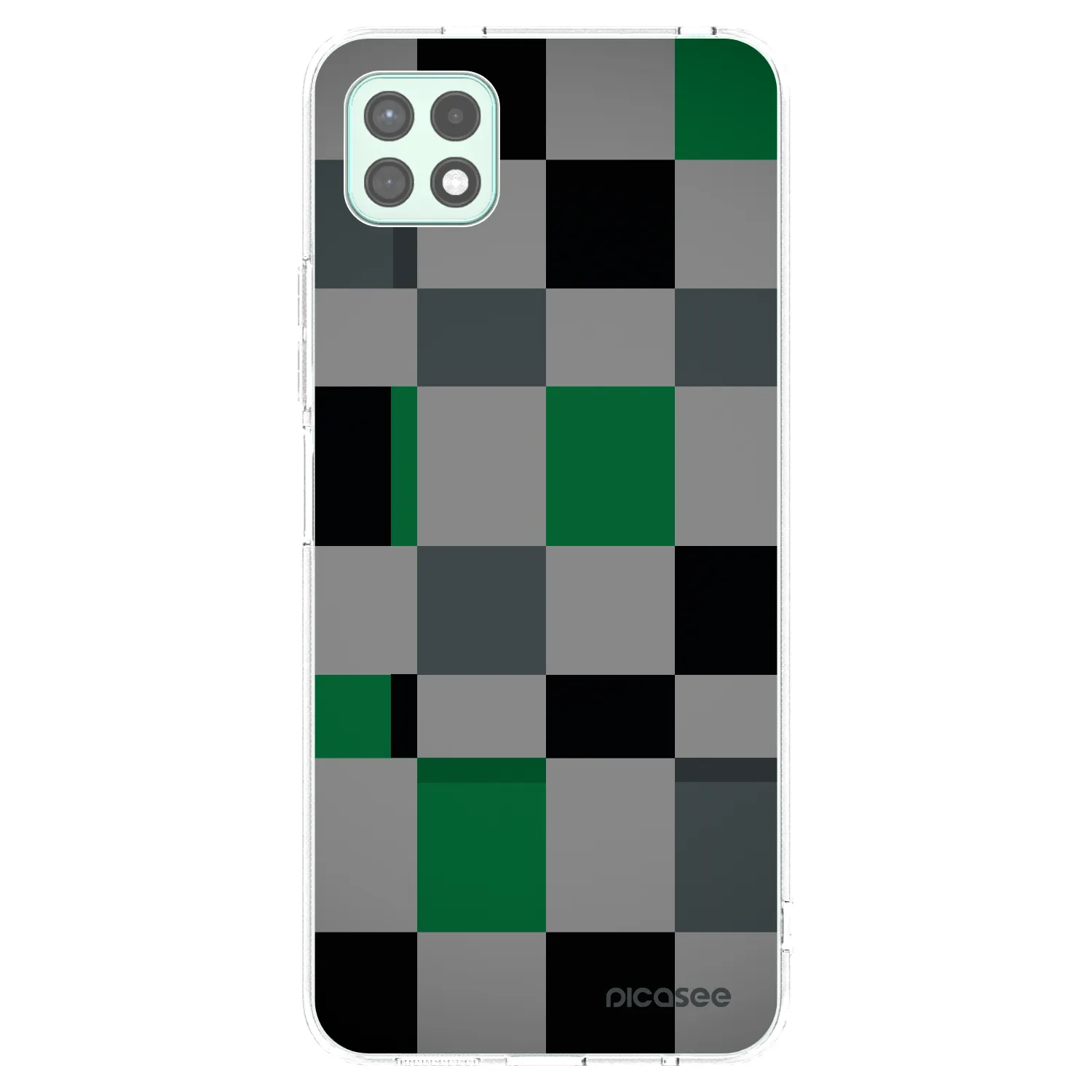 Picasee διαφανής θήκη σιλικόνης Samsung Galaxy A22 A226B 5G - Block Grid
