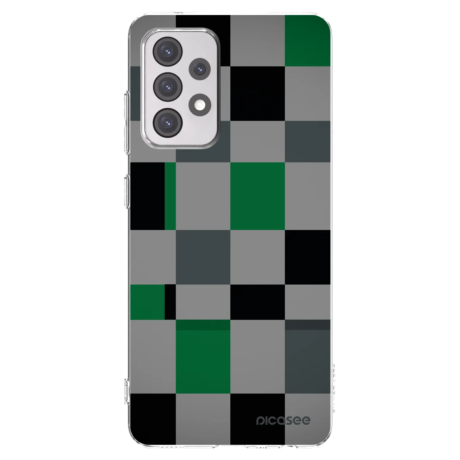 Picasee διαφανής θήκη σιλικόνης Samsung Galaxy A52s 5G A528B - Block Grid