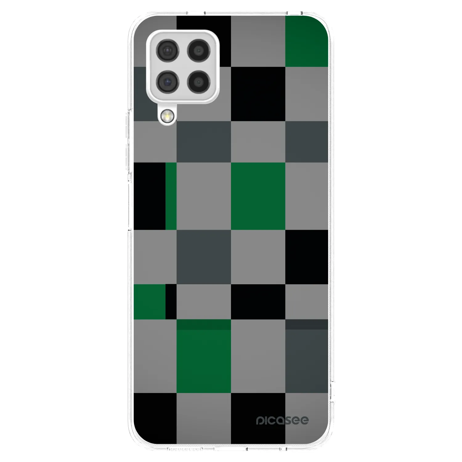 Picasee διαφανής θήκη σιλικόνης Samsung Galaxy A22 A225F 4G - Block Grid