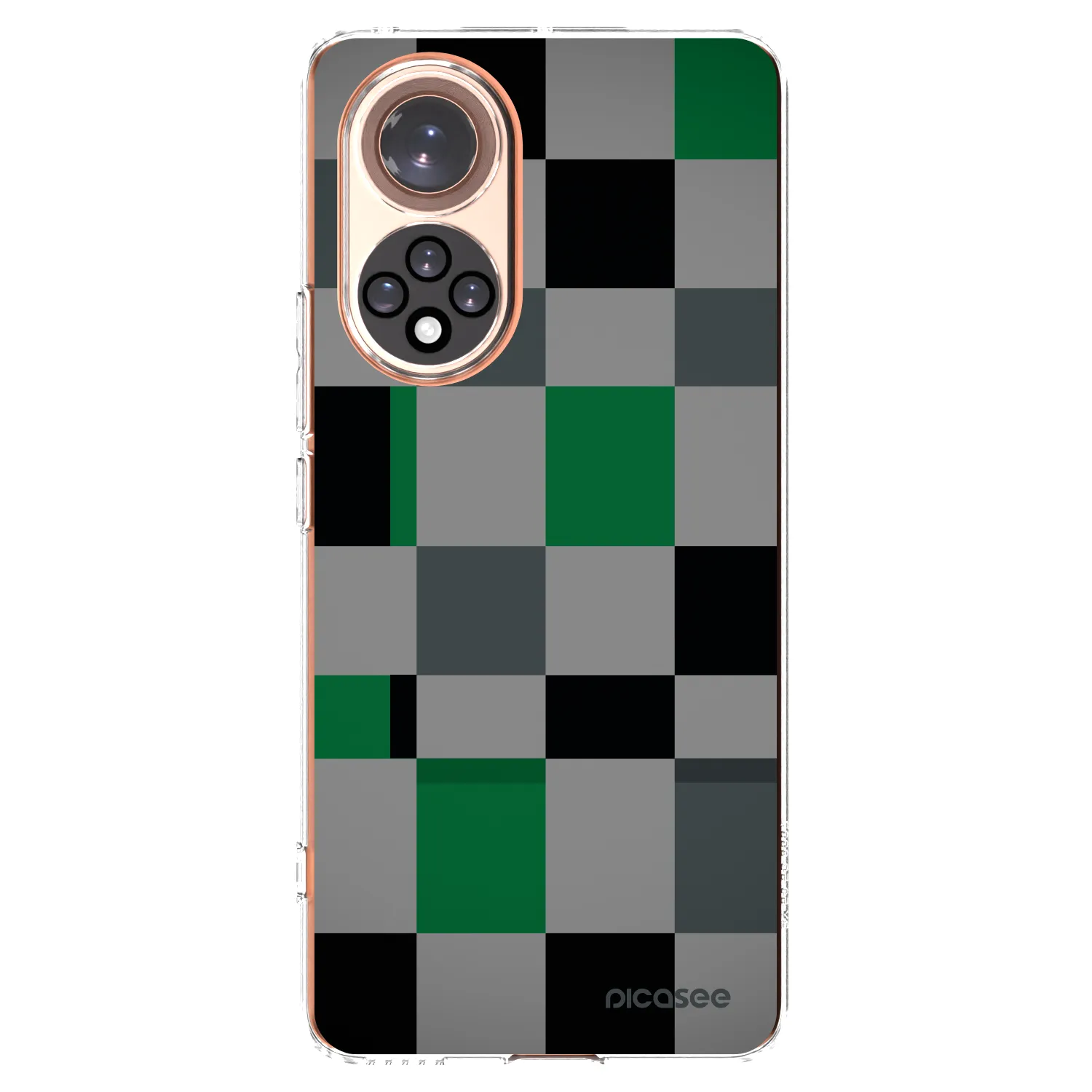 Picasee διαφανής θήκη σιλικόνης Honor 50 5G - Block Grid