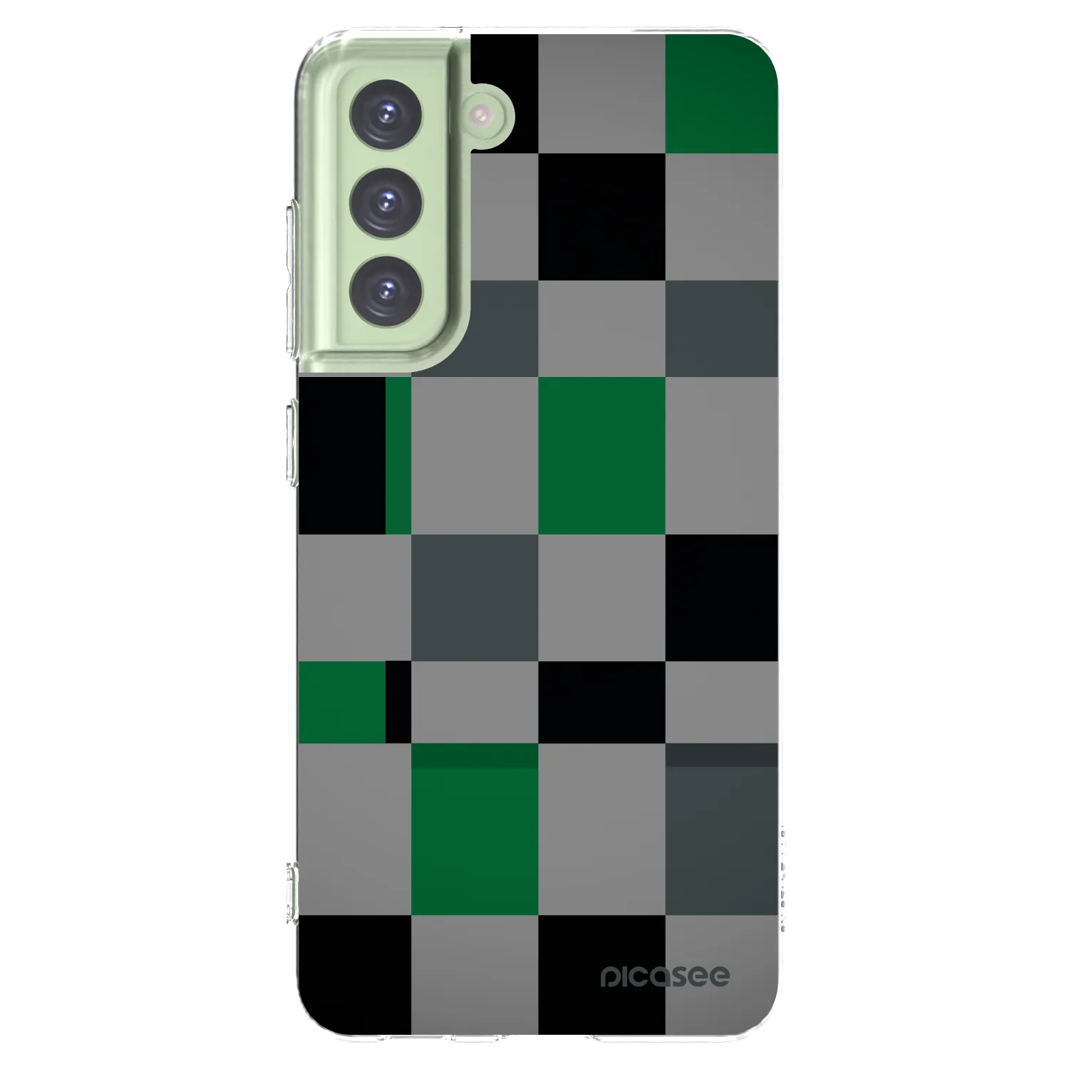 Picasee διαφανής θήκη σιλικόνης Samsung Galaxy S21 FE 5G - Block Grid