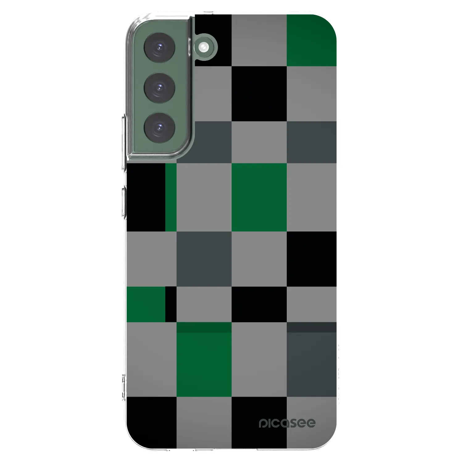Picasee διαφανής θήκη σιλικόνης Samsung Galaxy S22+ 5G - Block Grid
