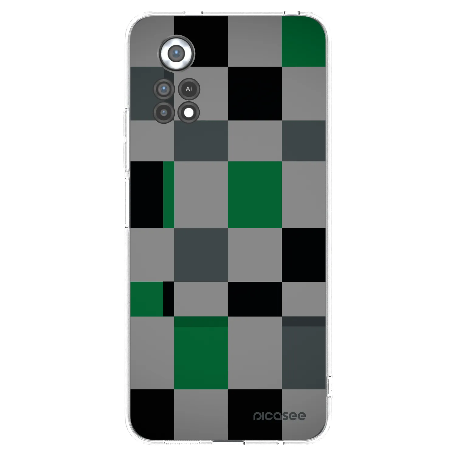 Picasee διαφανής θήκη σιλικόνης Xiaomi Poco X4 Pro 5G - Block Grid