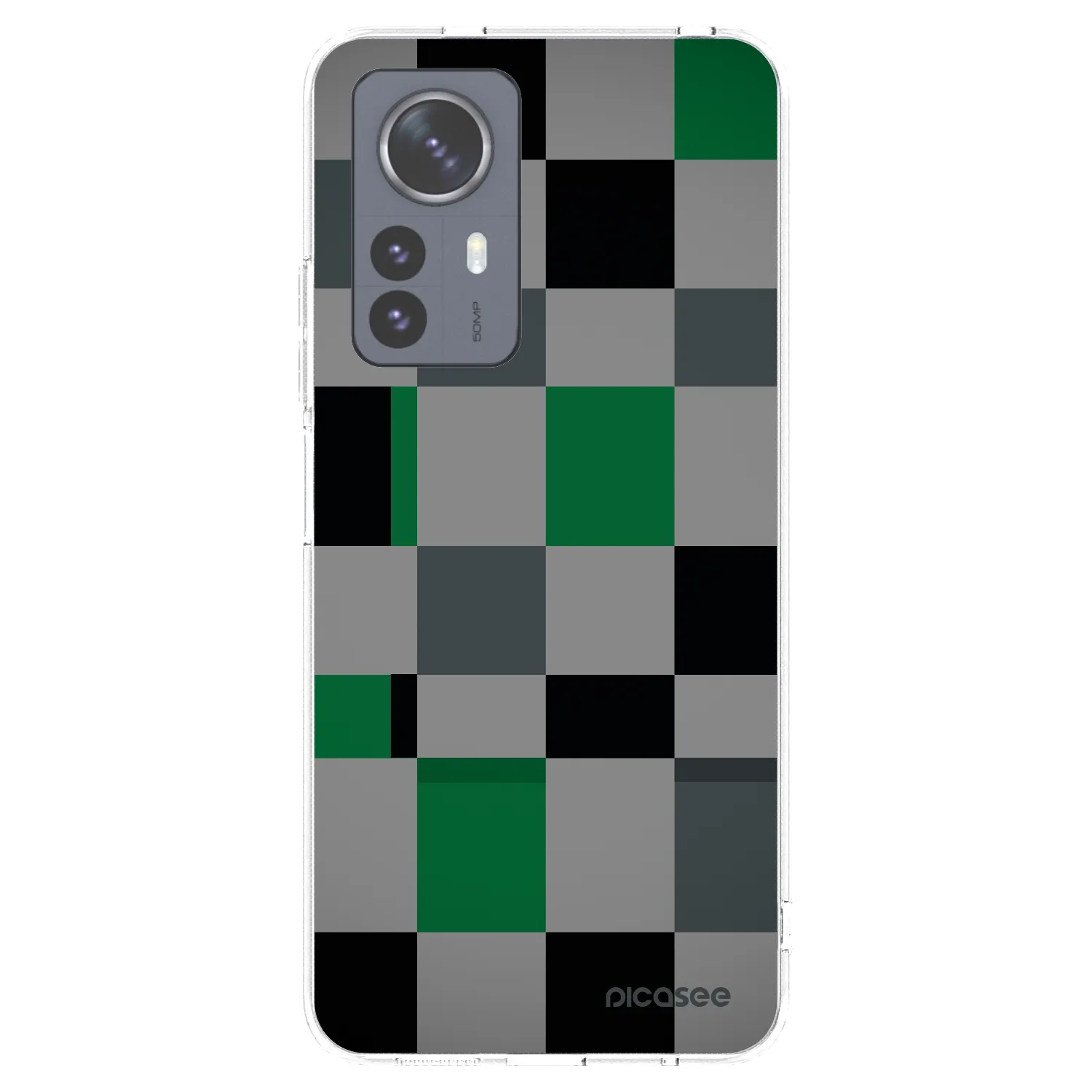 Picasee διαφανής θήκη σιλικόνης Xiaomi 12 Pro - Block Grid