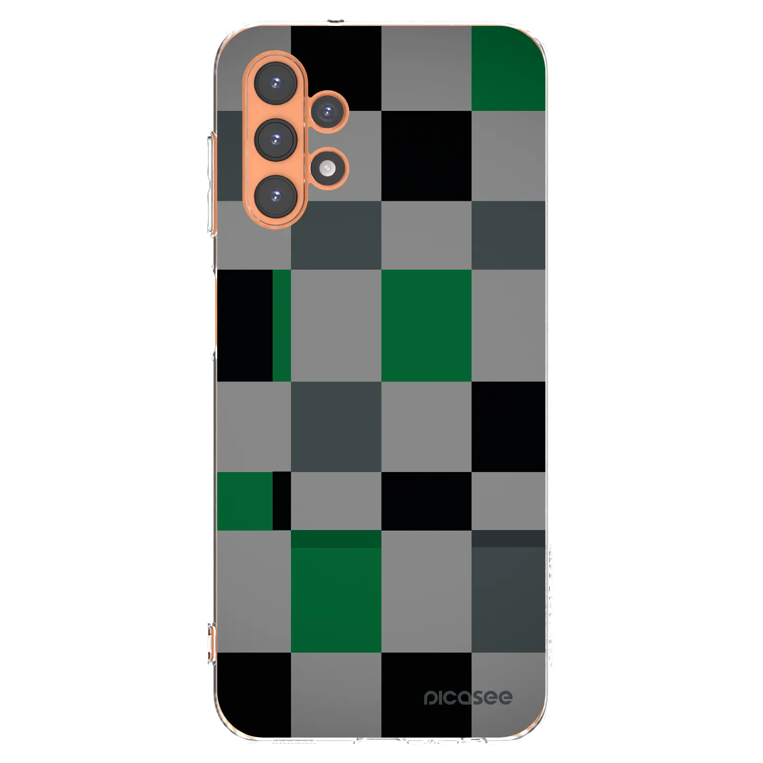 Picasee διαφανής θήκη σιλικόνης Samsung Galaxy A13 4G A135 - Block Grid