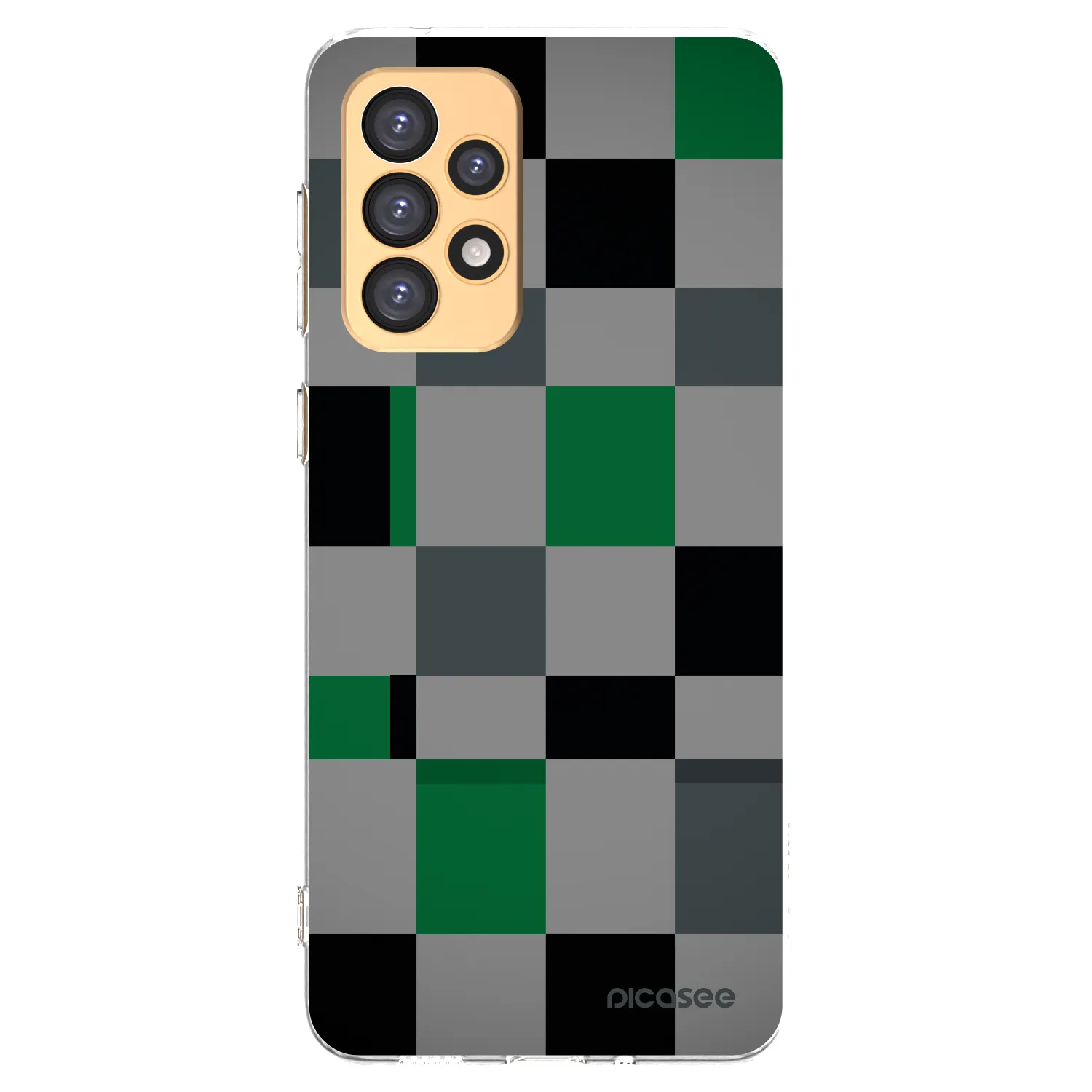 Picasee διαφανής θήκη σιλικόνης Samsung Galaxy A33 5G A336 - Block Grid