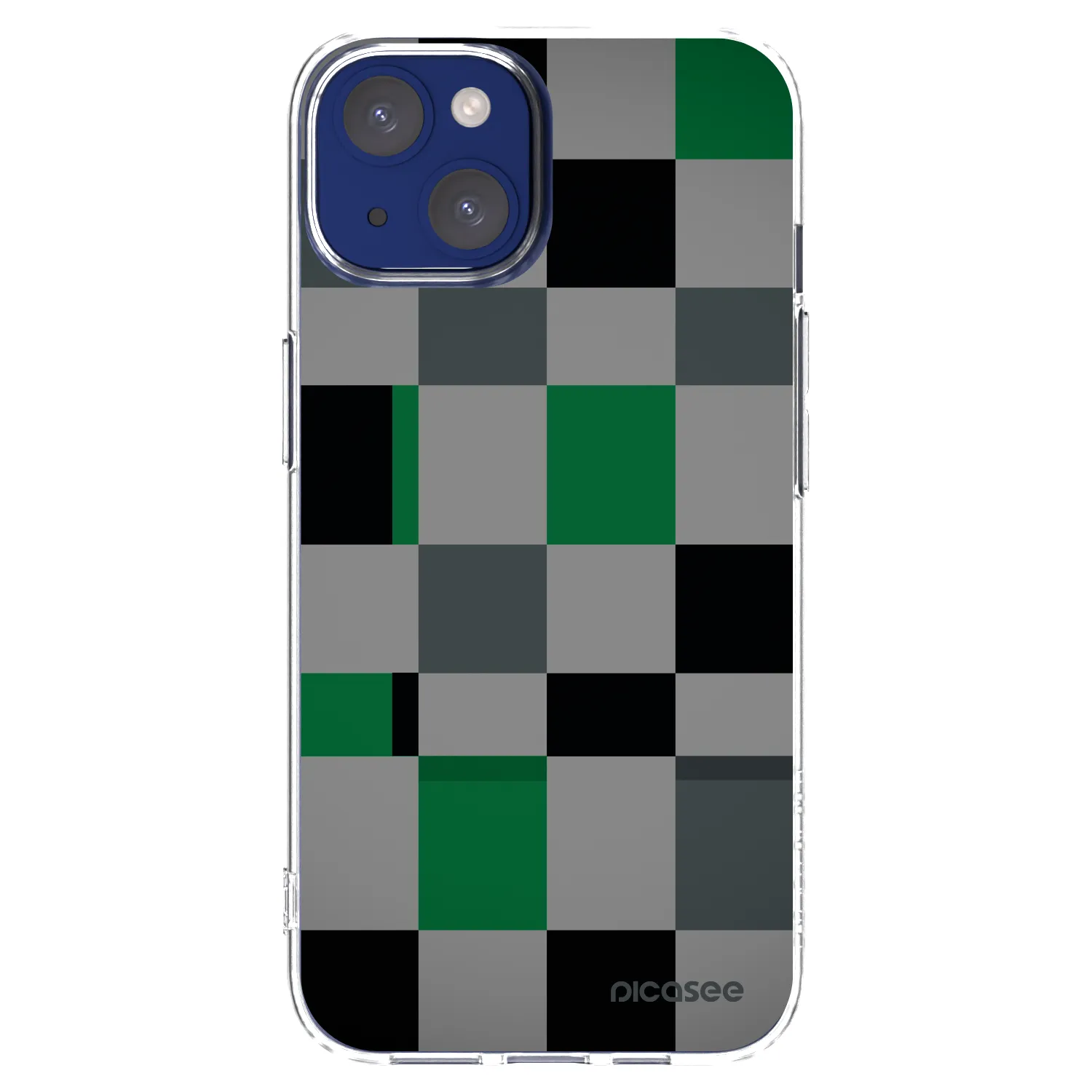 Picasee διαφανής θήκη σιλικόνης Apple iPhone 14 - Block Grid
