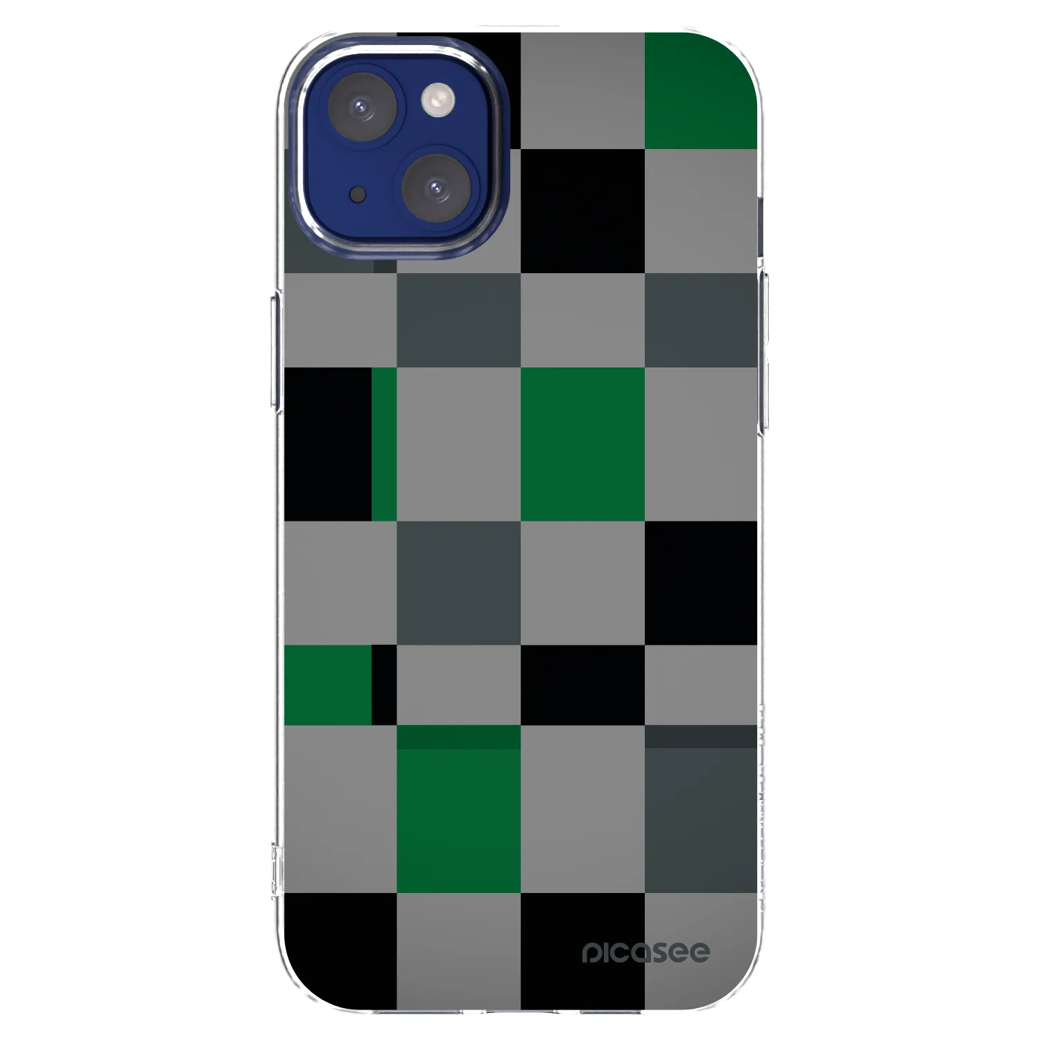 Picasee διαφανής θήκη σιλικόνης Apple iPhone 14 Plus - Block Grid