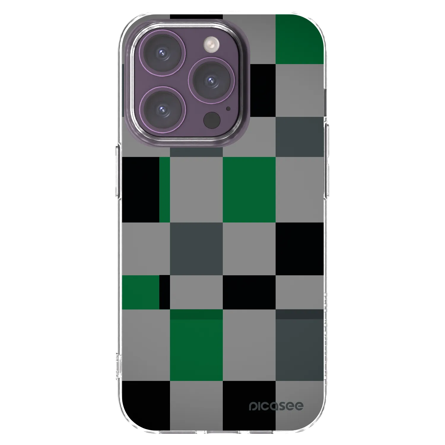 Picasee διαφανής θήκη σιλικόνης Apple iPhone 14 Pro - Block Grid