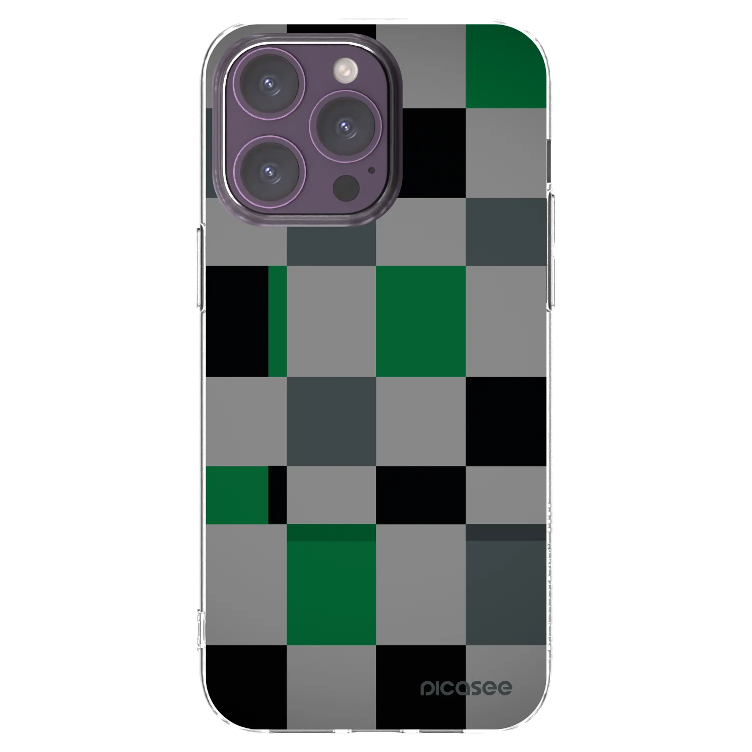 Picasee διαφανής θήκη σιλικόνης Apple iPhone 14 Pro Max - Block Grid