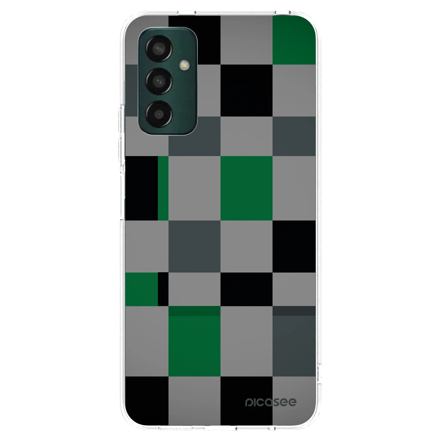 Picasee διαφανής θήκη σιλικόνης Samsung Galaxy M13 M135F - Block Grid