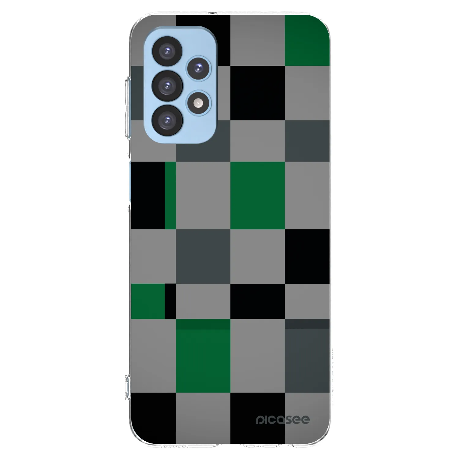 Picasee διαφανής θήκη σιλικόνης Samsung Galaxy A23 A235F 4G - Block Grid