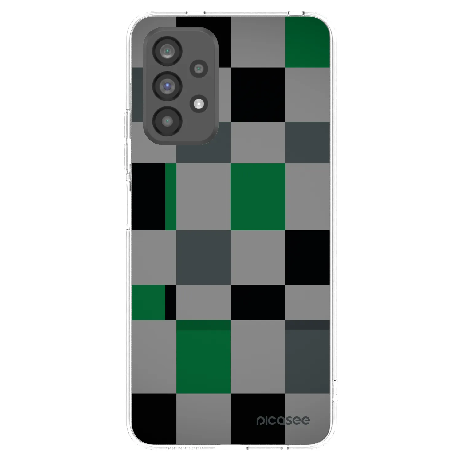 Picasee διαφανής θήκη σιλικόνης Samsung Galaxy A73 5G - Block Grid