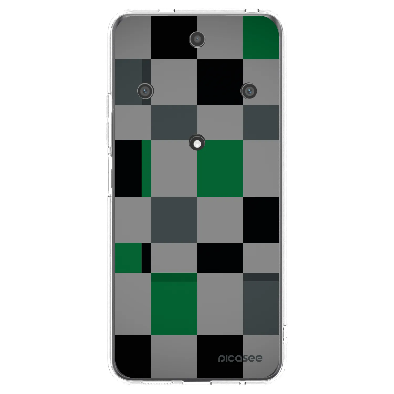 Picasee διαφανής θήκη σιλικόνης Honor Magic5 Lite 5G - Block Grid