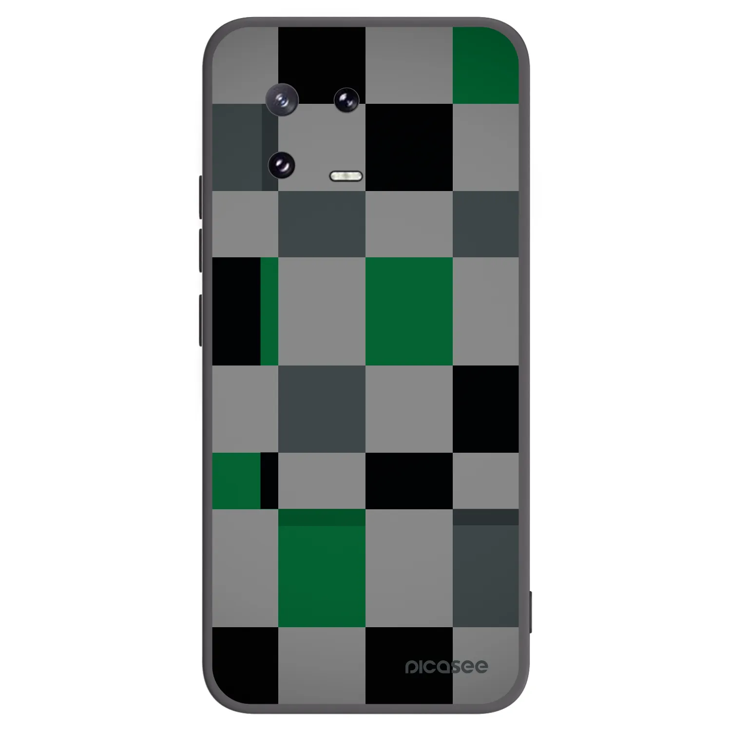 Picasee Μαύρη θήκη σιλικόνης για Xiaomi 13 Pro - Block Grid