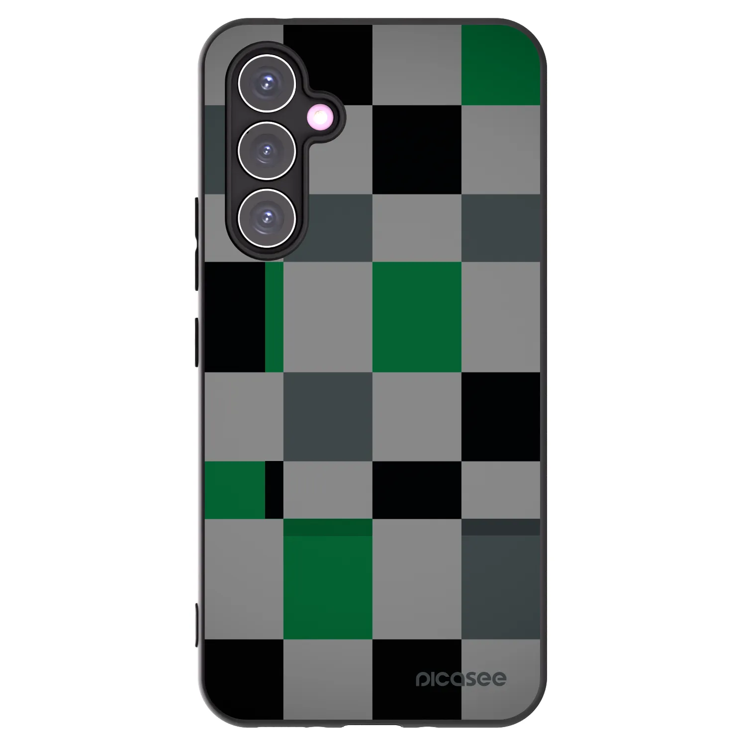 Picasee Μαύρη θήκη σιλικόνης για Samsung Galaxy A54 5G A546B - Block Grid