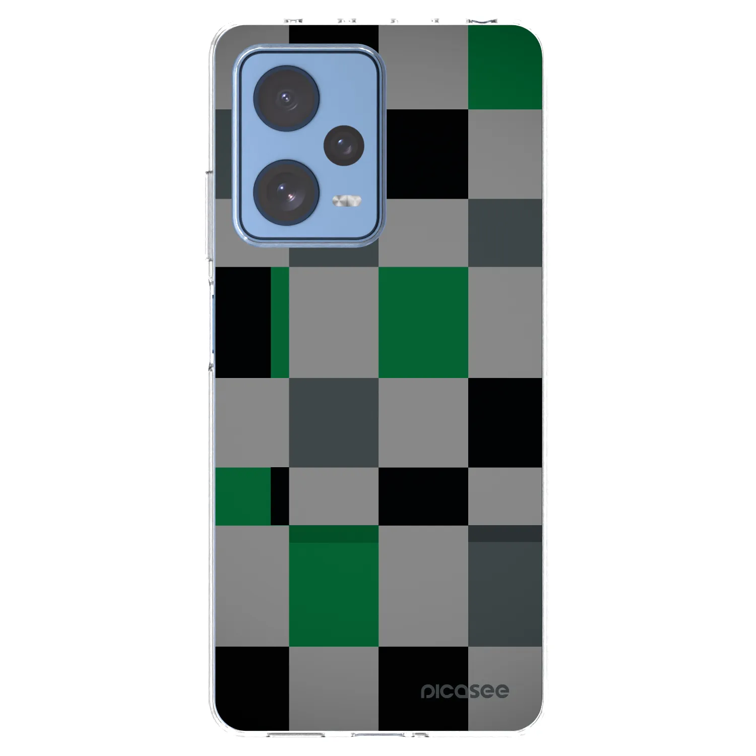 Picasee διαφανής θήκη σιλικόνης Xiaomi Redmi Note 12 Pro 5G - Block Grid