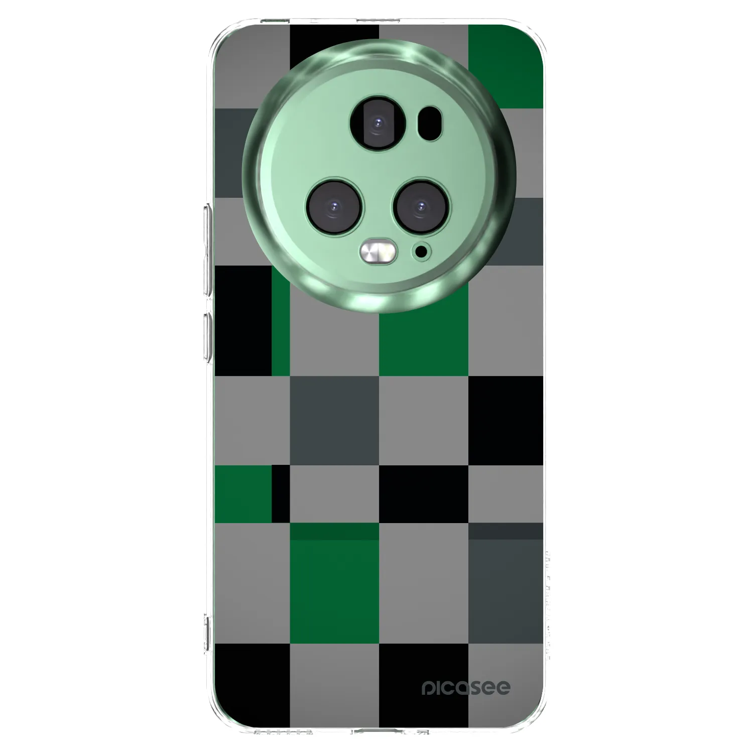 Picasee διαφανής θήκη σιλικόνης Honor Magic5 Pro - Block Grid