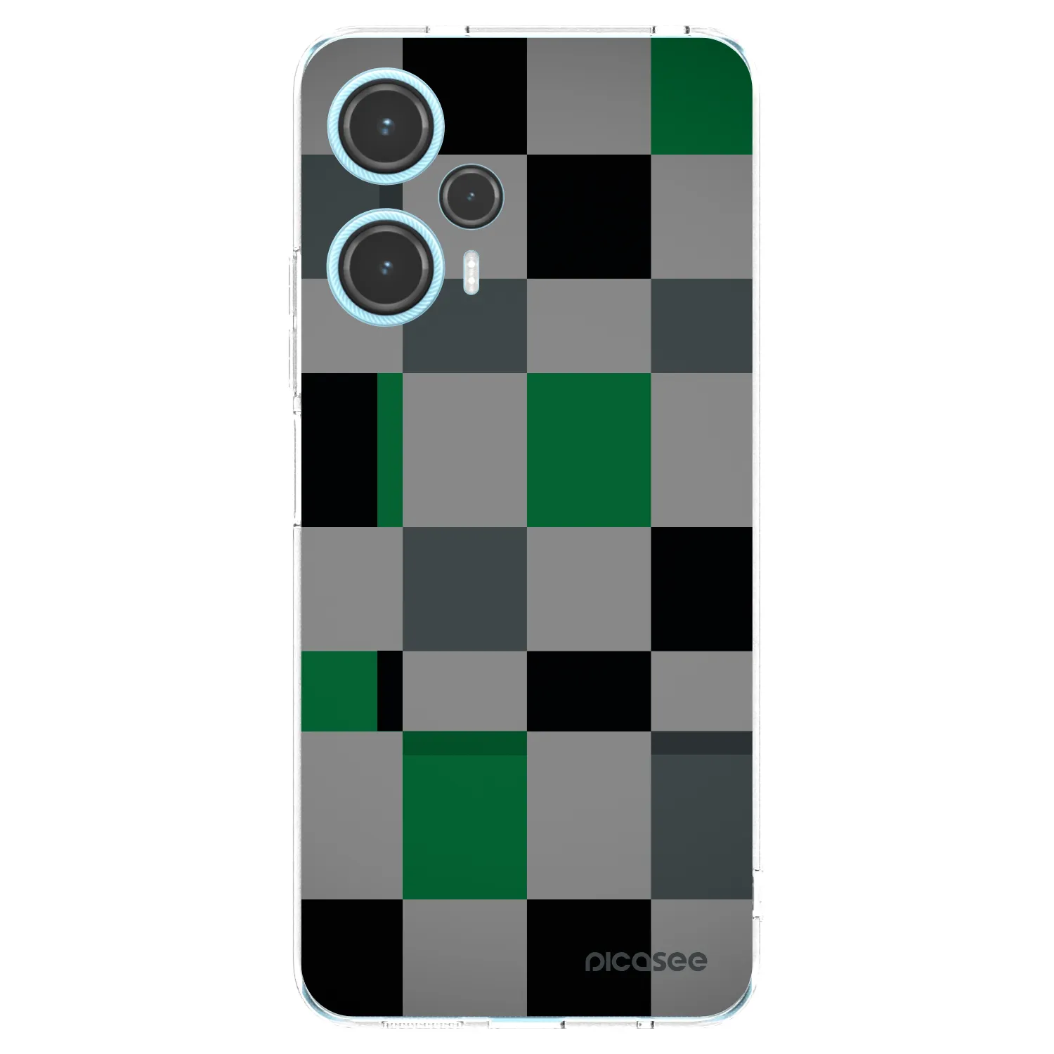 Picasee διαφανής θήκη σιλικόνης Xiaomi Poco F5 - Block Grid