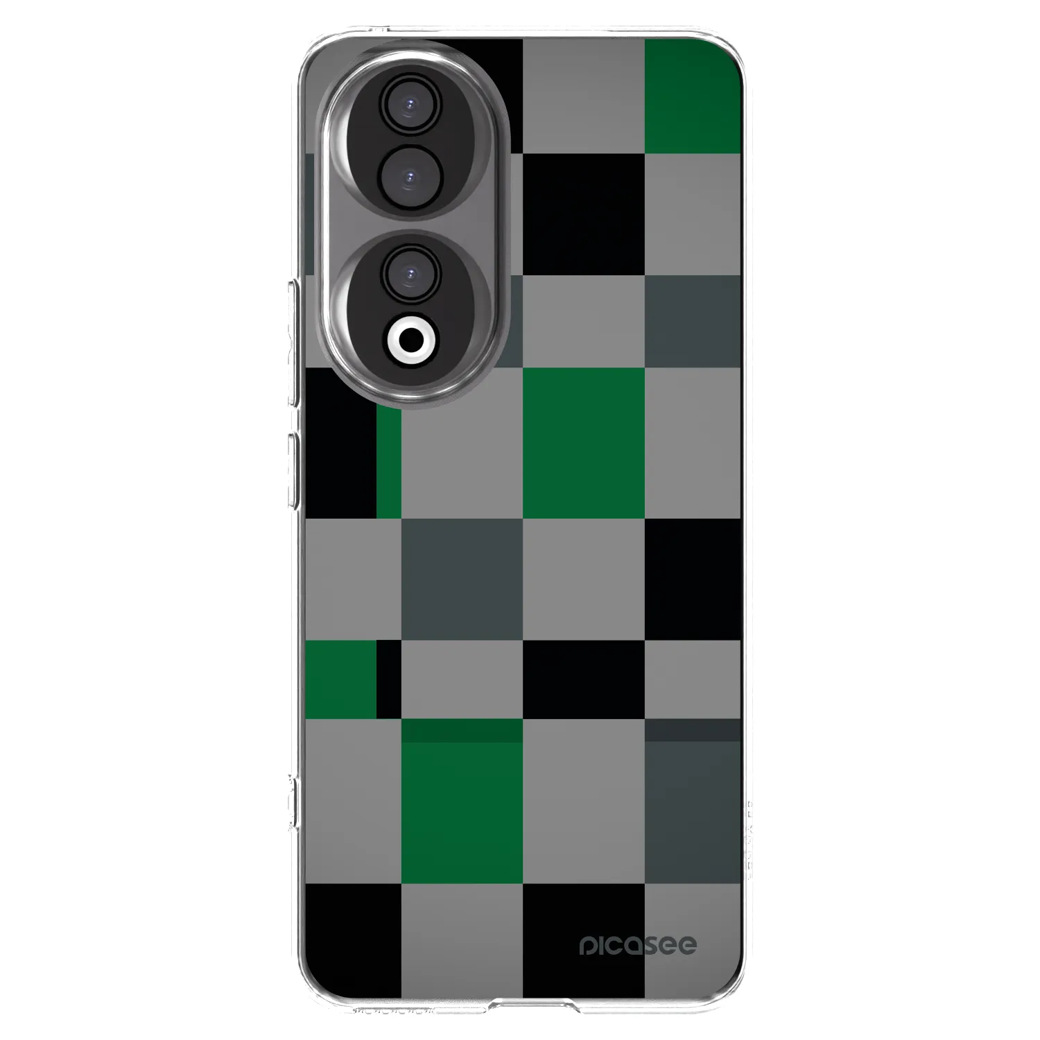 Picasee διαφανής θήκη σιλικόνης Honor 90 5G - Block Grid