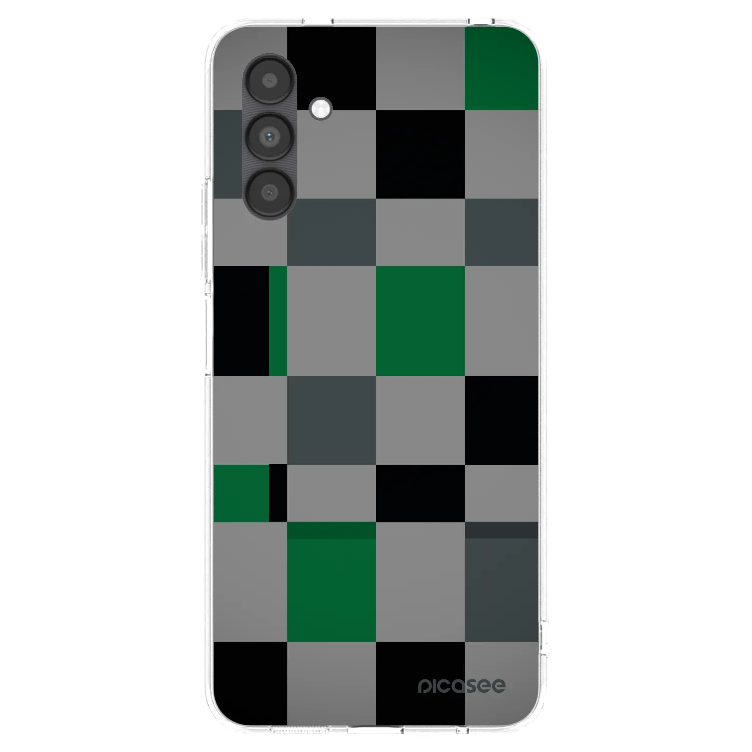 Picasee διαφανής θήκη σιλικόνης Samsung Galaxy A04s A047F - Block Grid