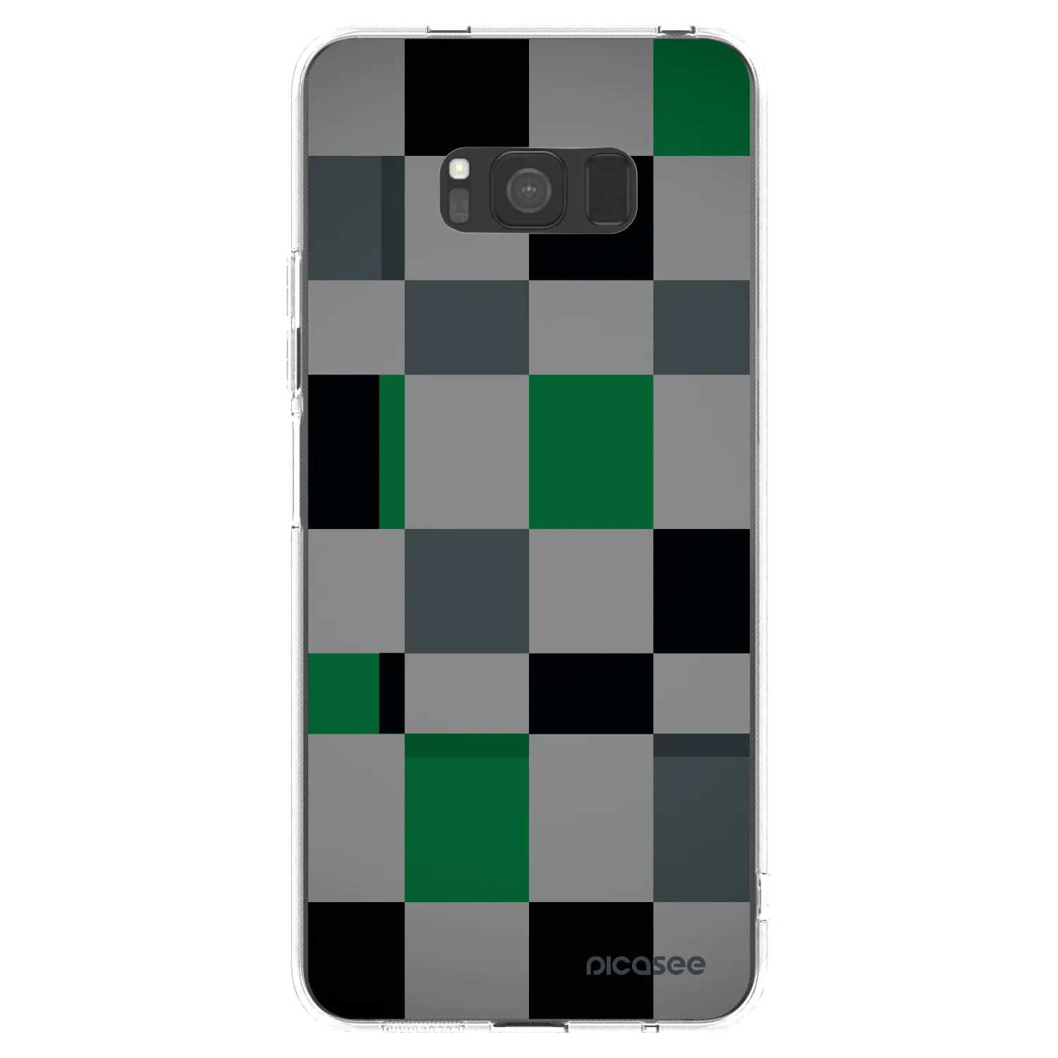 Picasee διαφανής θήκη σιλικόνης Samsung Galaxy S8 G950F - Block Grid
