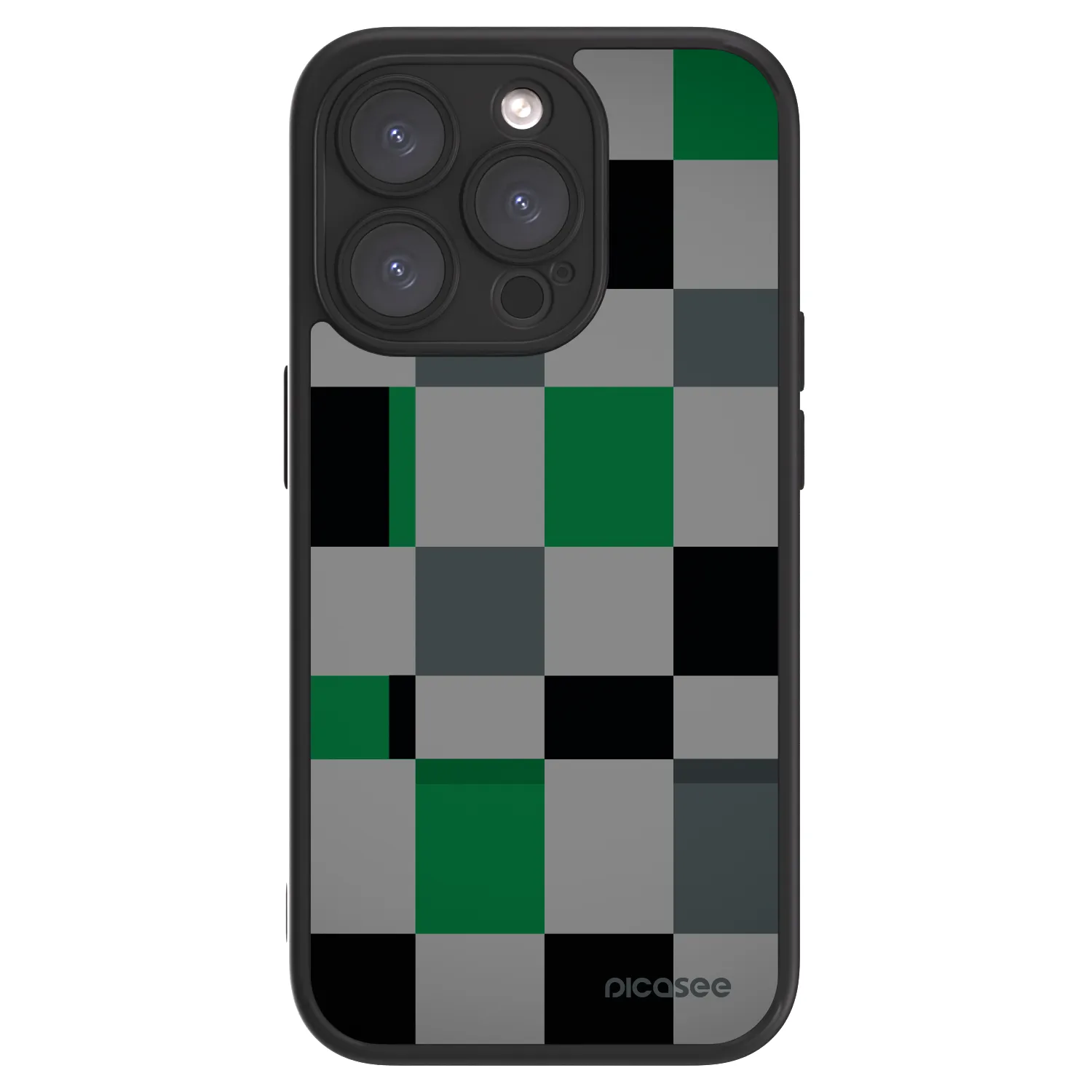 Picasee ULTIMATE CASE MagSafe pro Apple iPhone 15 Pro - Block Grid