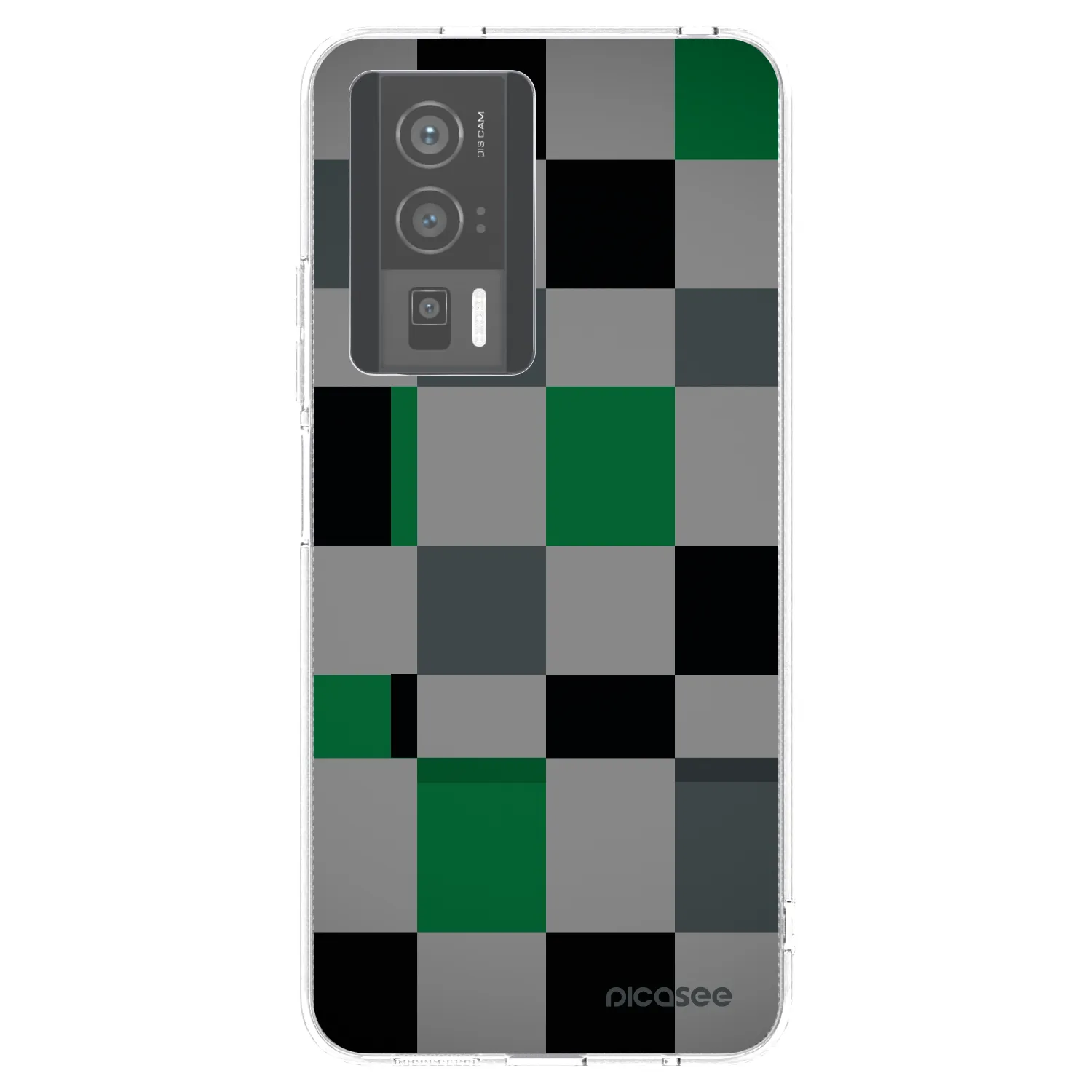 Picasee διαφανής θήκη σιλικόνης Xiaomi Poco F5 Pro 5G - Block Grid