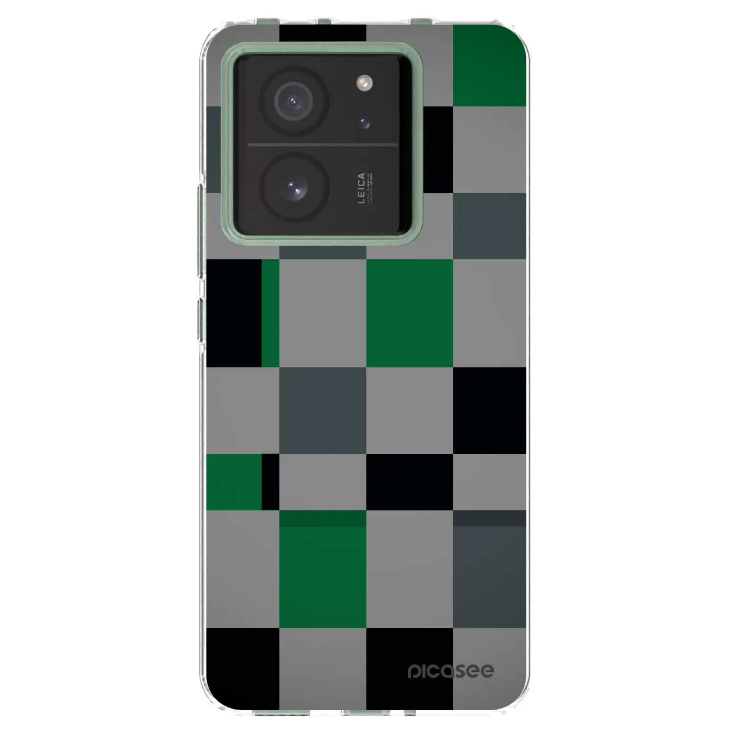 Picasee διαφανής θήκη σιλικόνης Xiaomi 13T Pro - Block Grid